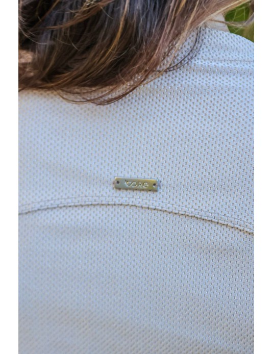 Casaco Textura Golden Nude