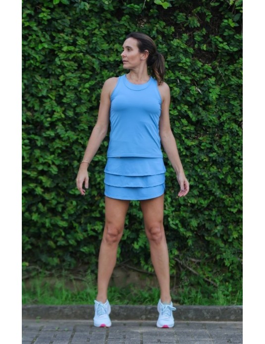 Saia ondas Azul Celeste