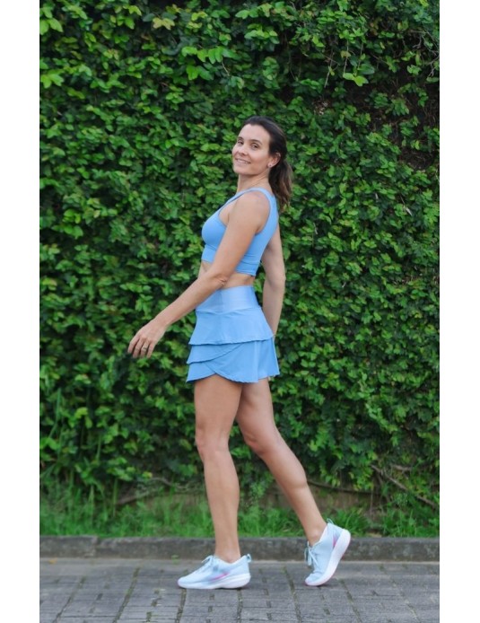 Saia ondas Azul Celeste
