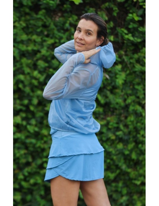 Jaqueta Corta Vento Run Azul 