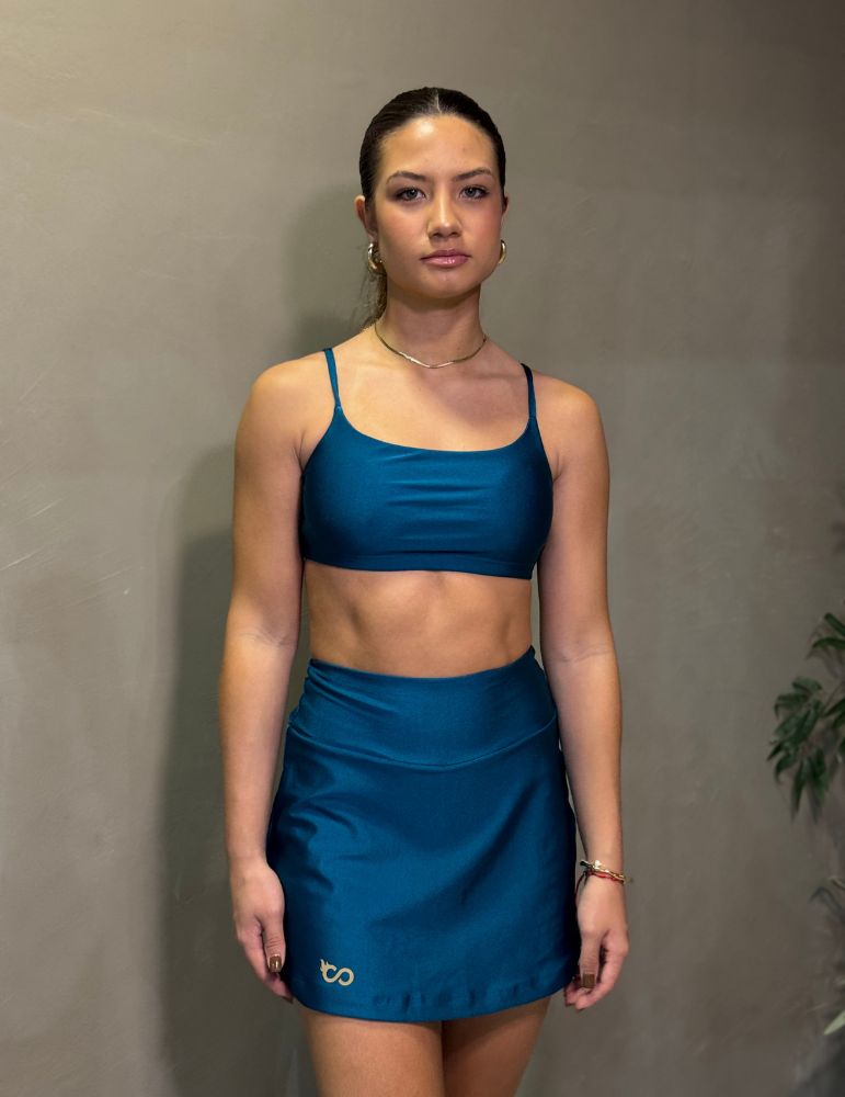 Saia Pódio azul pacífico