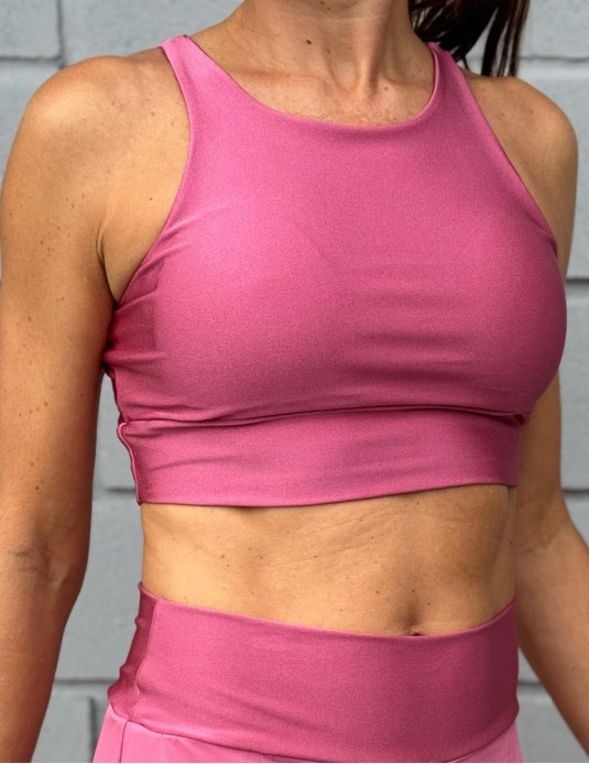 Top Cropped Rosa Líris